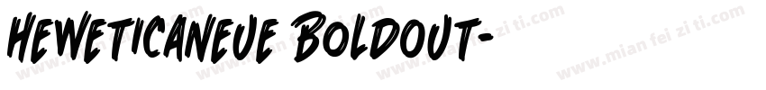 HeweticaNeue BoldOut字体转换